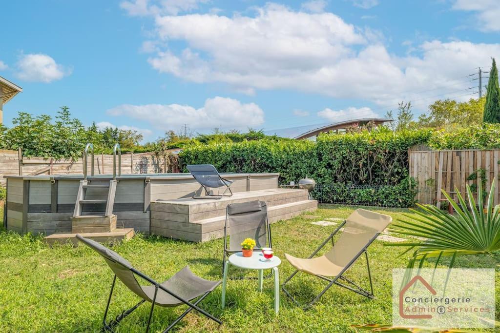 Maison A Lyon Parilly Avec Piscine, Jardin, Parking Prive & Proche Eurexpo Venissieux Bagian luar foto