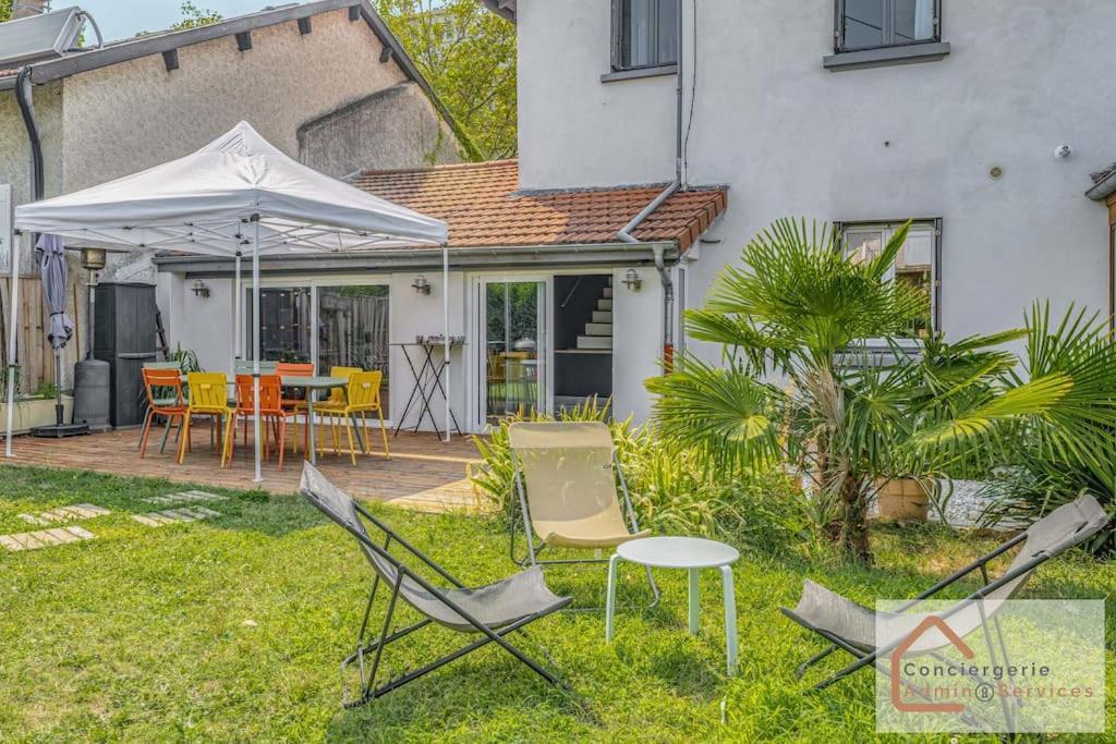 Maison A Lyon Parilly Avec Piscine, Jardin, Parking Prive & Proche Eurexpo Venissieux Bagian luar foto